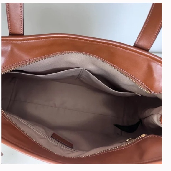 Lauren Ralph Lauren Bolton Shopper Tea Rose Canvas Tote - Picture 9 of 13